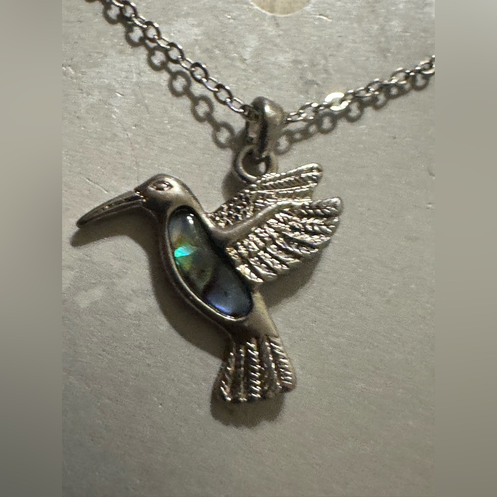 MYSTIC WATERS- HUMMINGBIRD NECKLACE